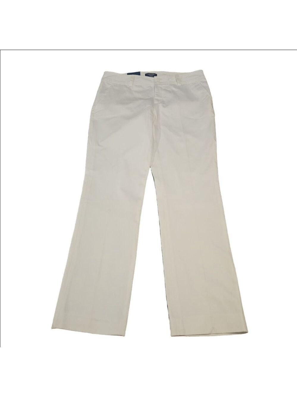 Women's Chaps NWT Slimming Fit White Petite Straight Leg Pants 10P